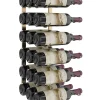 Support à bouteilles Série W2 pour 18 bouteilles, métal doré