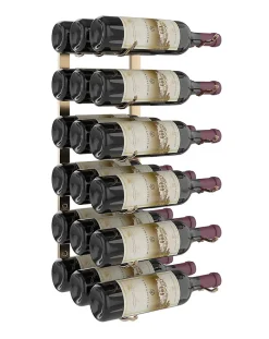 Support à bouteilles Série W2 pour 18 bouteilles, métal doré