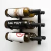 Support à bouteilles Série W1 pour 6 bouteilles, métal noir