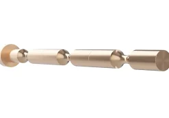 Support à bouteilles Vino Pins tiges pour 3 bouteilles dorée avec collet