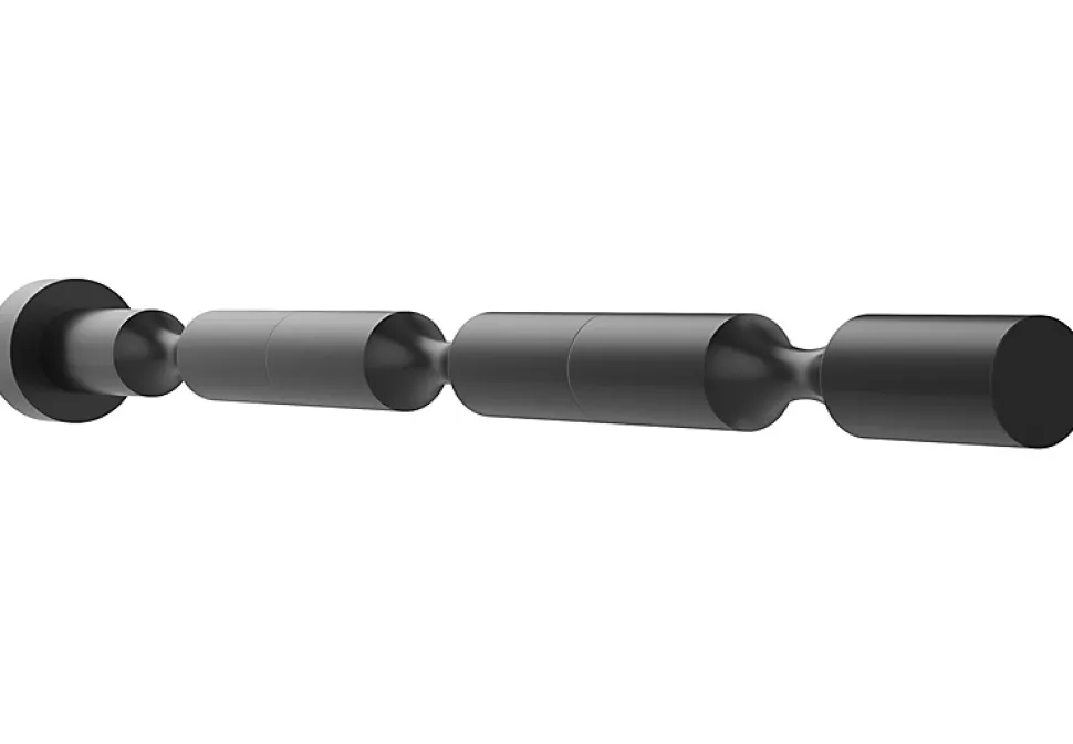 Support à bouteilles Vino Pins tiges pour 3 bouteilles noir avec collet
