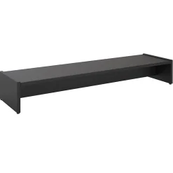 Support d'écran d'ordinateur SCREEN, en mélaminé noir mat