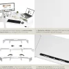 Support de moniteur 3 pièces avec supports pour smartphone