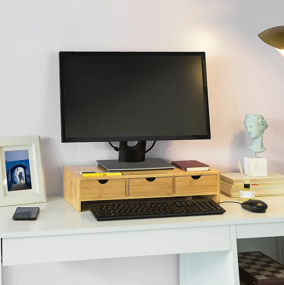 Support de Moniteur écran Ergonomique pour écran d'ordinateur Universal, BBF03-N, SoBuy