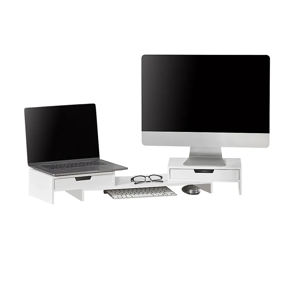 Support de Moniteur écran Ergonomique pour Ordinateur Portable, écran TV, BBF04-W, SoBuy