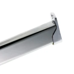 Support Entre-murs pour Barre de penderie Ovale en Acier Chromé Diam.30x15mm - Boulet