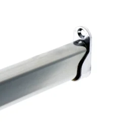 Support Entre-murs pour Barre de penderie Ovale en Acier Chromé Diam.30x15mm - Boulet