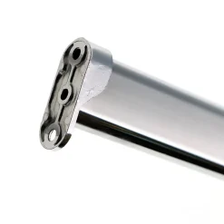 Support Entre-murs pour Barre de penderie Ovale en Acier Chromé Diam.30x15mm - Boulet