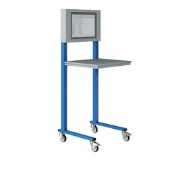 Support informatique mobile - Ecran 22 pouces - Bleu industriel - W040010011-BI
