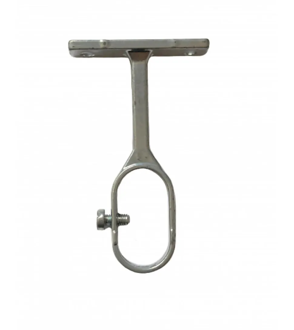 Support Oeil Ovale en Aluminium - Tringle Penderie diamètre 20 mm