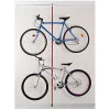 Support pour 2 vélos télescopique Mottez H. 200 cm à 275 cm rouge