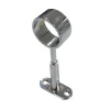 Support réglable aluminium chromé pour tringle de penderie Ø2,5 cm
