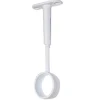 Support réglable aluminium blanc pour tringle de penderie Ø2,5 x 4 cm