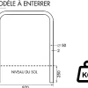 Support vélos tubulaire sans barre tansversale fixation a sceller