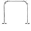 Support vélos tubulaire, sans barre tansversale, fixation a visser. Lot de 18 pièces.