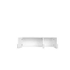 Surmeuble darmoire 3 portes Collection FLEX L136 x H40 x P54 cm Blanc brillant Style design
