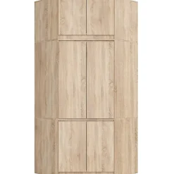 Surmeuble pour armoire AKORD S100 Chêne Sonoma 100 cm 2 portes 3 étagères 100x50x55 cm