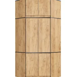 Surmeuble pour armoire AKORD S100 Chêne Craft 100 cm 2 portes 3 étagères 100x50x55 cm