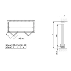 Système coulissant pliant SLID'UP 200 pour porte de placard 4 panneaux - rail 1822 mm - 14 kg