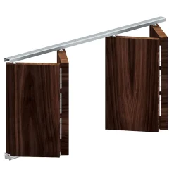 Système coulissant pliant SLID'UP 200 pour porte de placard 4 panneaux - rail 1822 mm - 14 kg