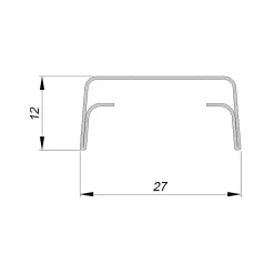 Système coulissant pliant SLID'UP 200 pour porte de placard 2 panneaux - rail 756 mm - 14 kg