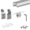 Système coulissant SLID'UP 110 pour 2 portes de placard - rail 1,5 m - 45 kg