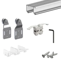 Système coulissant SLID'UP 110 pour 2 portes de placard - rail 1,5 m - 45 kg