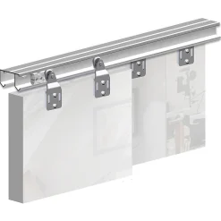 Système coulissant SLID'UP 110 pour 2 portes de placard - rail 1,8 m - 45 kg