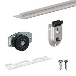 Système coulissant SLID'UP 130 pour 2 portes de placard - rail 1,8 m - 70 kg