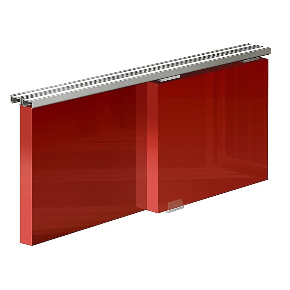 Système coulissant SLID'UP 100 pour 2 portes de placard - rail 1 m - 9 kg