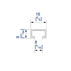 Système coulissant SLID'UP 1900 pour 2 portes de placard - rail 1 m aluminium - 6 kg