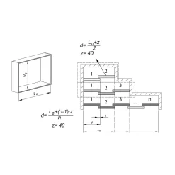 Système coulissant SLID'UP 130 pour 2 portes de placard - rail 1,5 m - 70 kg