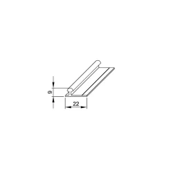 Système coulissant SLID'UP 130 pour 2 portes de placard - rail 1,5 m - 70 kg