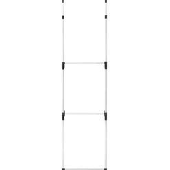 Système de garde-robe télescopique avec barres Aluminium vidaXL