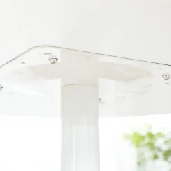 Table à manger ronde 70x75 cm pour 2 personnes avec pied en acier