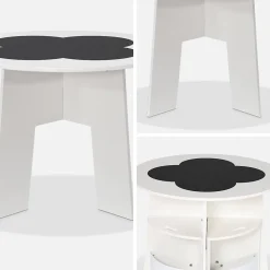 Table avec ardoise et 4 chaises avec rangement pour enfant