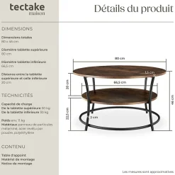 Table basse salon Style industriel