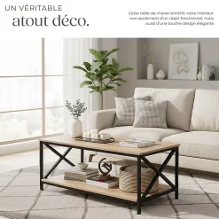 Table basse salon Style industriel
