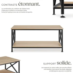 Table basse salon Style industriel
