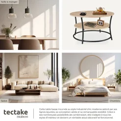 Table basse salon Style industriel