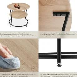 Table basse salon Style industriel
