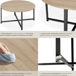 Table basse salon Style industriel