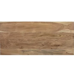 Table basse tv taipei WOMO-DESIGN 110x50 cm bois massif d'acacia pieds en métal espace de rangement