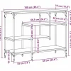 Table Console avec étagère Bois ancien 100 x 35 x 75 cm vidaXL