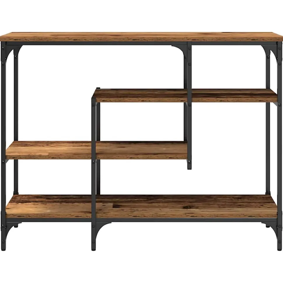 Table Console avec étagère Bois ancien 100 x 35 x 75 cm vidaXL