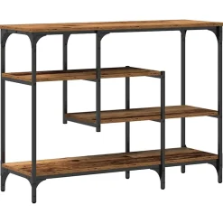 Table Console avec étagère Bois ancien 100 x 35 x 75 cm vidaXL
