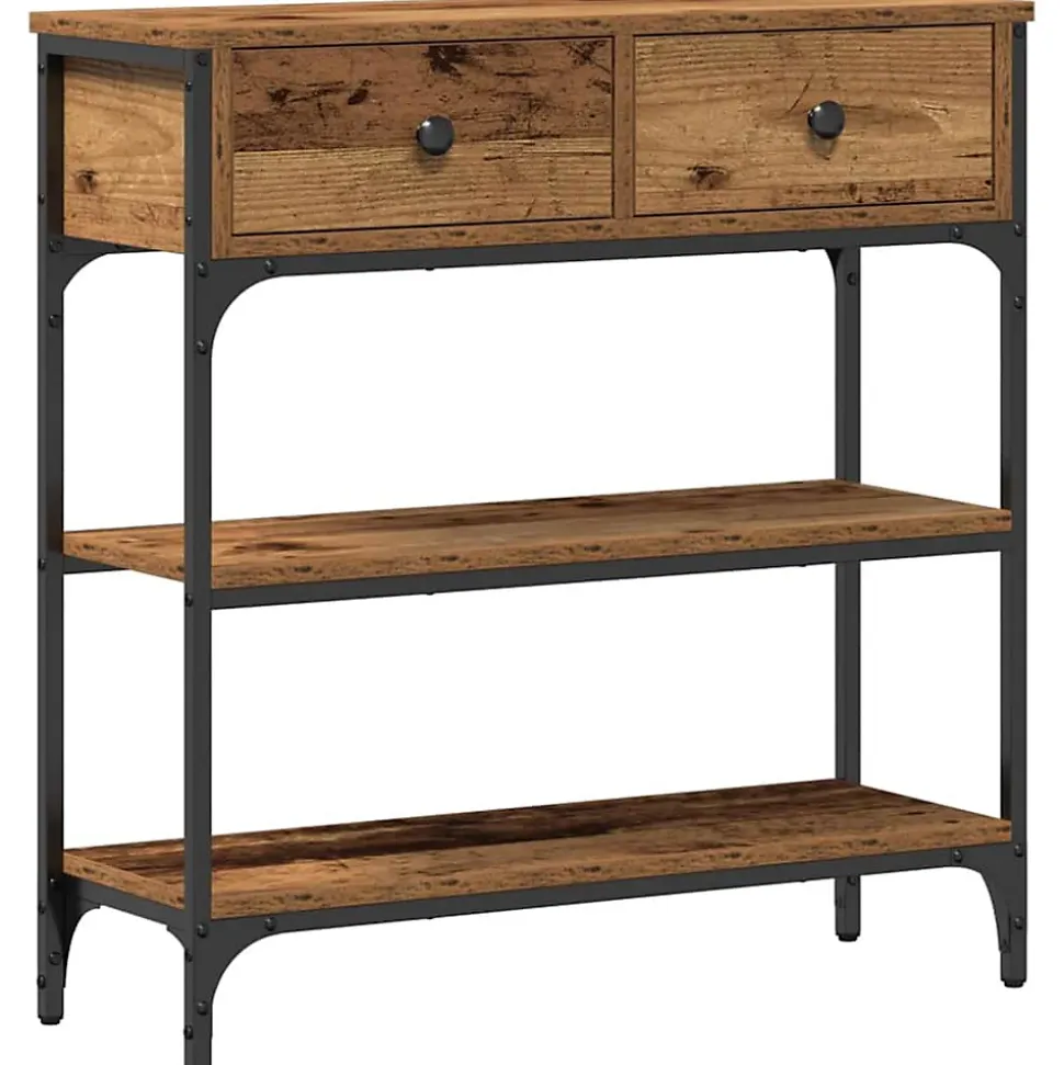 Table console Bois ancien 72,5 x 25 x 75 cm Bois d'ingénierie vidaXL