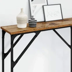 Table console Bois Ancien 140 x 23 x 75 cm vidaXL