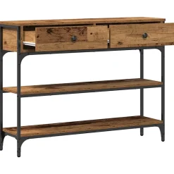 Table console Bois ancien 72,5 x 25 x 75 cm Bois d'ingénierie vidaXL
