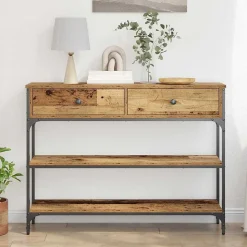 Table console Bois ancien 72,5 x 25 x 75 cm Bois d'ingénierie vidaXL